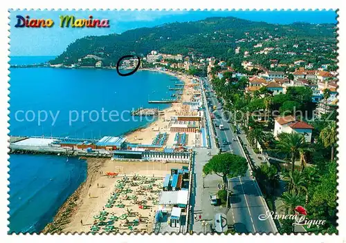 AK / Ansichtskarte Diano_Marina La spiaggia e via Garibaldi Diano Marina