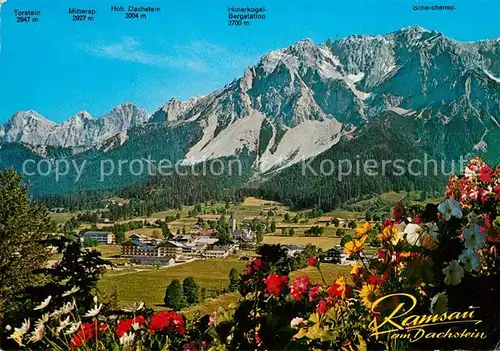 AK / Ansichtskarte Ramsau_Dachstein_Steiermark Panorama Ramsau_Dachstein