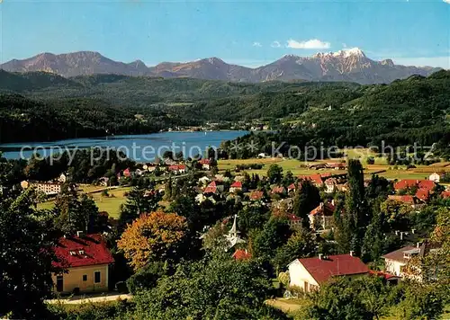 AK / Ansichtskarte Krumpendorf_Woerthersee Panorama Karawanken Krumpendorf Woerthersee