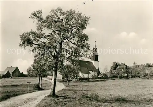 AK / Ansichtskarte Schellerhau Blick zur Kirche Kirche Schellerhau