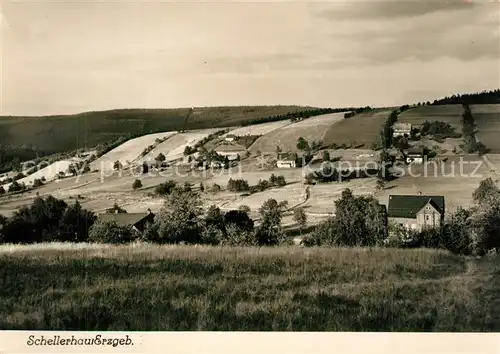 AK / Ansichtskarte Schellerhau Landschaftspanorama Handabzug Schellerhau