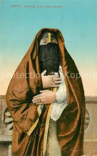 AK / Ansichtskarte Caire_Kairo Costume of an Arab woman 