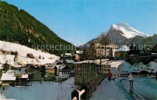 AK / Ansichtskarte Morzine Descente du Bourg Pointe de Nyon le Chablais en hiver Alpes francaises Morzine