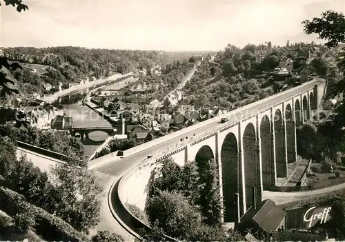 AK / Ansichtskarte Dinan Viaduc et le vieux pont sur la Rance Dinan