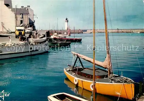 AK / Ansichtskarte Quiberon_Morbihan Port Haliguen Voilier Phare Quiberon Morbihan