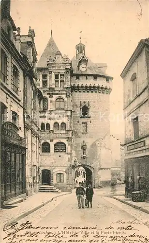 AK / Ansichtskarte Loches_Indre_et_Loire Hotel de Ville et la Porte Picois Loches_Indre_et_Loire