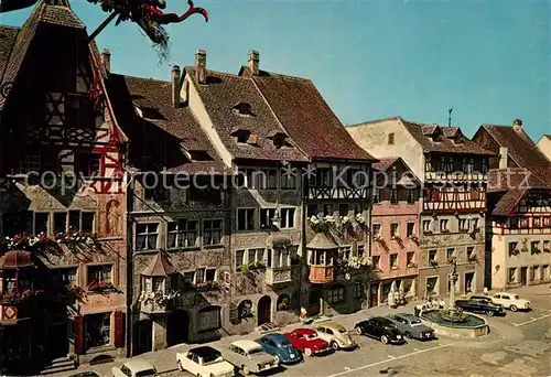 AK / Ansichtskarte Stein_Rhein Haeuserfront am malerischen Rathausplatz Stein Rhein