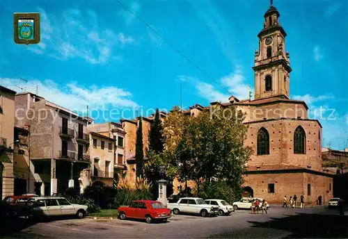 AK / Ansichtskarte Gandia Plaza Caudillo y Colegiata Gandia