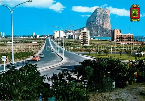 AK / Ansichtskarte Calpe Penon y Avenido Calpe