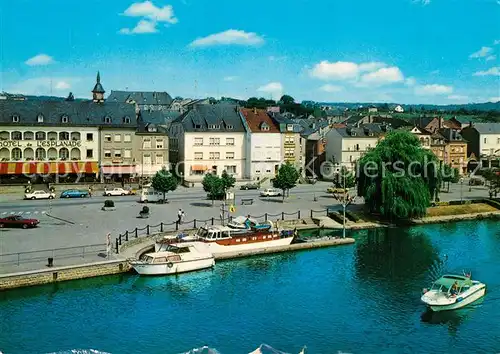 AK / Ansichtskarte Remich Esplanade et Moselle Remich