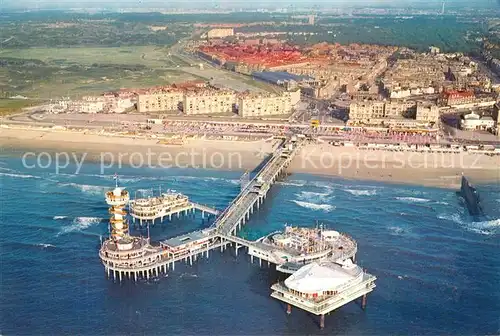 AK / Ansichtskarte Scheveningen The Pier of Scheveningen Fliegeraufnahme Scheveningen