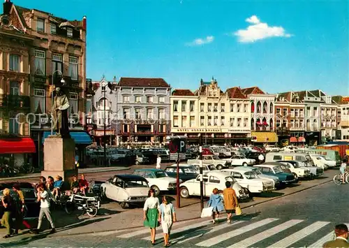 AK / Ansichtskarte S Hertogenbosch Markt met Standbeeld Jeroen Bosch S Hertogenbosch