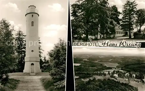 AK / Ansichtskarte Homert Berghotel Haus Wissig Aussichtsturm Landschaftspanorama Homert