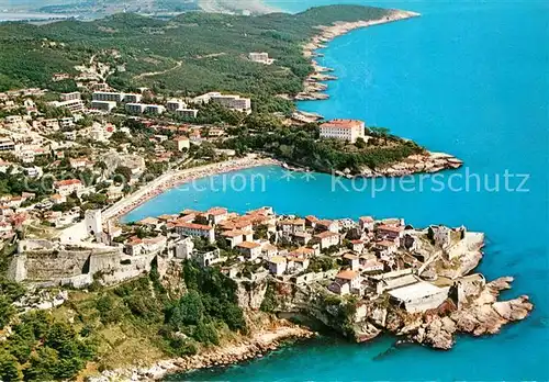 AK / Ansichtskarte Ulcinj Fliegeraufnahme mit Strand Ulcinj