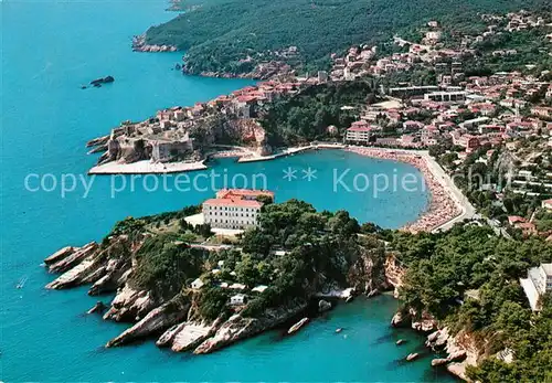 AK / Ansichtskarte Ulcinj Fliegeraufnahme mit Strand Ulcinj