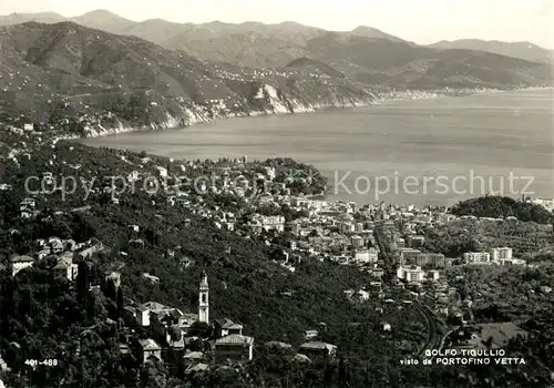 AK / Ansichtskarte Portofino_Vetta Panorama Golfo Tigullio Portofino Vetta