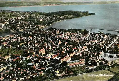 AK / Ansichtskarte Konstanz_Bodensee Fliegeraufnahme Konstanz_Bodensee