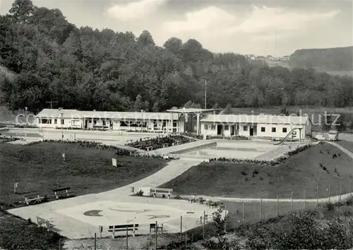 AK / Ansichtskarte Rosbach_Sieg Schwimmbad mit Planschbecken Rosbach Sieg