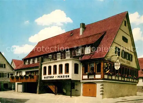 AK / Ansichtskarte Lossburg Gasthof Pension zum Hirsch Lossburg