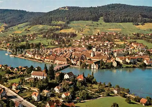 AK / Ansichtskarte Stein_Rhein Fliegeraufnahme mit Schloss Hohenklingen  Stein Rhein