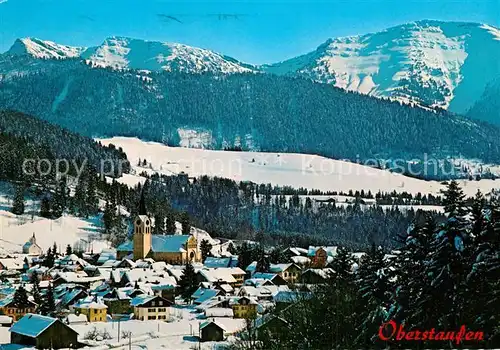 Oberstaufen mit Rindalphorn und Hochgrat Oberstaufen