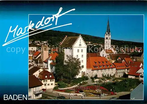 AK / Ansichtskarte Markdorf_Baden Ortsansicht mit Kirche Markdorf_Baden