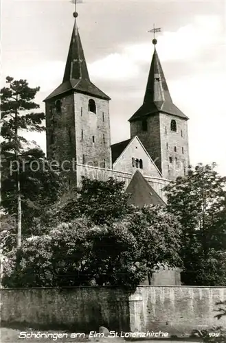 AK / Ansichtskarte Schoeningen Lorenzkirche Schoeningen