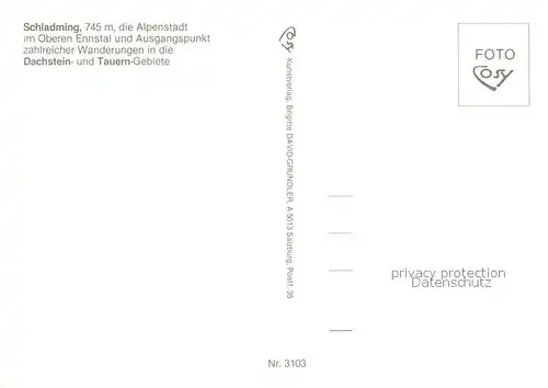 AK / Ansichtskarte Schladming_Obersteiermark Fliegeraufnahme Obertal Rohrmoos Ennstal  Schladming_Obersteiermark