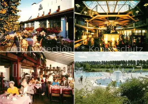 AK / Ansichtskarte Birnbach_Rottal Kurhotel Hofmark Gaststube Terrasse Rottal Therme Birnbach Rottal