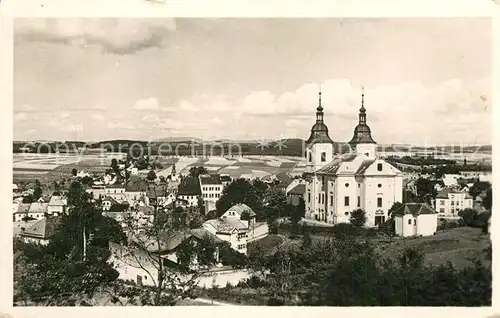 AK / Ansichtskarte Zamberk Panorama Kirche Zamberk