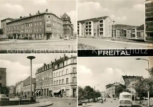 AK / Ansichtskarte Freital Kulturhaus da capo Waldblick Am Markt Platz des Friedens Freital