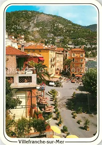 AK / Ansichtskarte Villefranche sur Mer Place A. Pallonais Fontaine Place du Marche Villefranche sur Mer