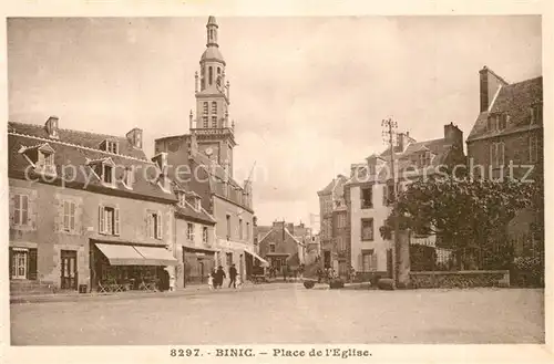 AK / Ansichtskarte Binic_Cotes_d_Armor Place de l`Eglise Binic_Cotes_d_Armor