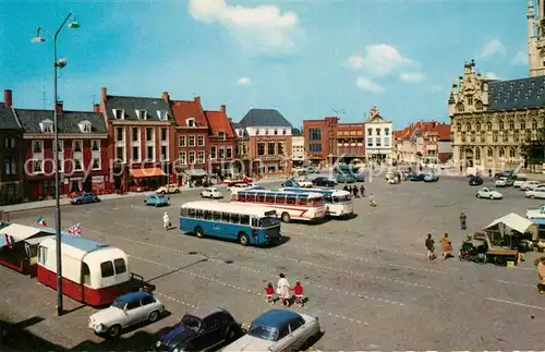 AK / Ansichtskarte Middelburg_Zeeland Markt met Stadhuis Middelburg_Zeeland