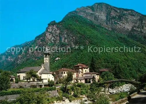 AK / Ansichtskarte Bignasco Motiv mit Kirche Valle Maggia Bignasco