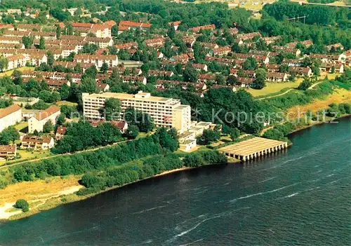 AK / Ansichtskarte Wedel_Pinneberg Graf Luckner Haus Fliegeraufnahme Wedel Pinneberg