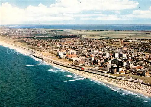 AK / Ansichtskarte Westerland_Sylt Nordseeheilbad Fliegeraufnahme Westerland_Sylt