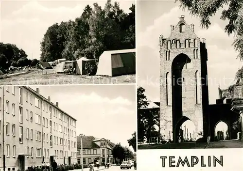 AK / Ansichtskarte Templin Berliner Tor Zeltplatz Puschkinstrasse Templin