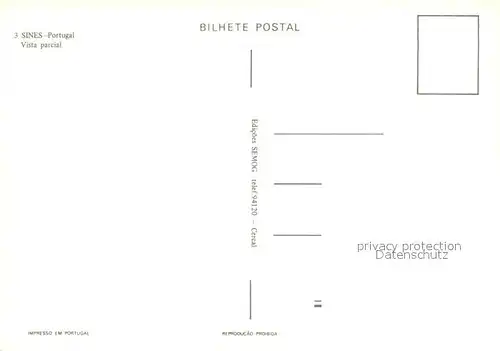 AK / Ansichtskarte Sines Vista parcial Sines