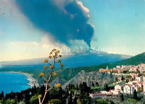 AK / Ansichtskarte Taormina_Sizilien Etna Panorama Taormina Sizilien