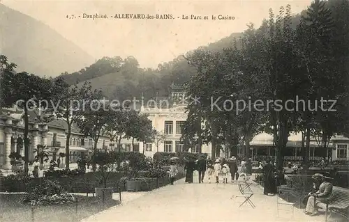 AK / Ansichtskarte Allevard_les_Bains_Isere Parc et Casino Allevard_les_Bains_Isere