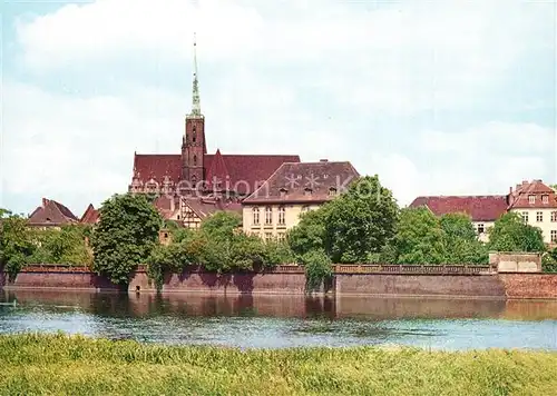 AK / Ansichtskarte Wroclaw Kosciiol Swietego Krzyza Heiligkreuzkirche 13. 14. Jhdt. Wroclaw