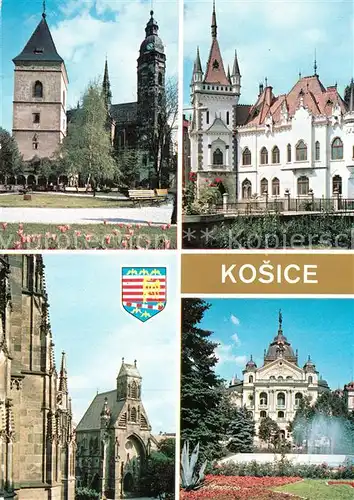 AK / Ansichtskarte Kosice Kirche Jakabov Palast Michalska Kapelle Theater Kosice