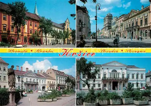 AK / Ansichtskarte Kosice Innenstadt Universitaet Platz Statue Palast Kosice