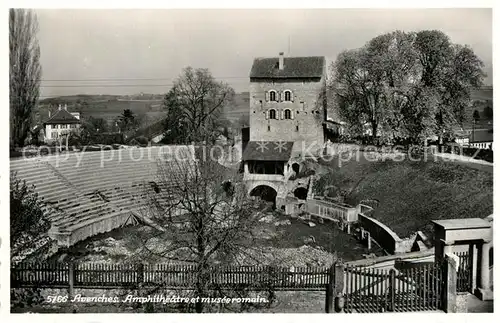 AK / Ansichtskarte Avenches Amphitheatre et musee romain Avenches