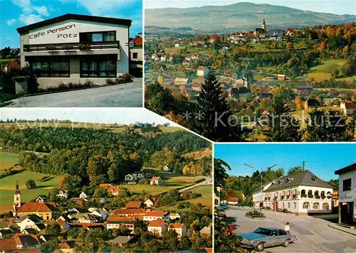 AK / Ansichtskarte Pinggau Cafe Pension Poetz Panorama Strassenpartie Pinggau