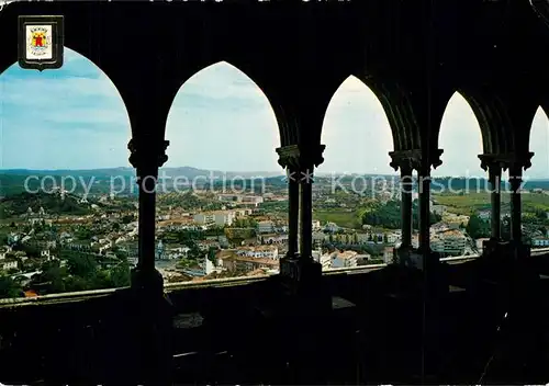 AK / Ansichtskarte Leiria Claustro do Castelo vista parcial da cidade Leiria