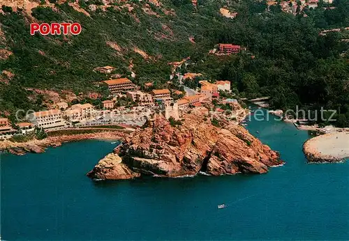 AK / Ansichtskarte Porto_Corse Le hameau du pont et la marine Vue aerienne Porto Corse