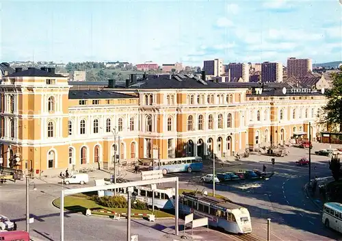 AK / Ansichtskarte Oslo_Norwegen Ostbanen Railway Station Bahnhof Oslo Norwegen