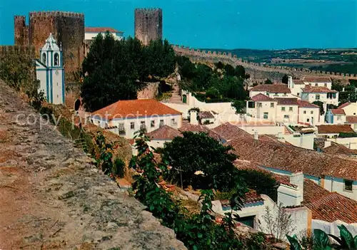 AK / Ansichtskarte Obidos Vista parcial Castelo Obidos